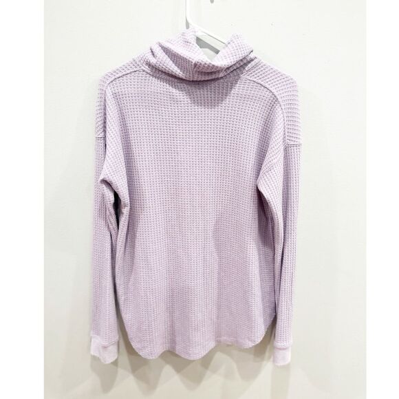 Splendid waffle knit turtleneck lilac purple - Picture 3 of 4